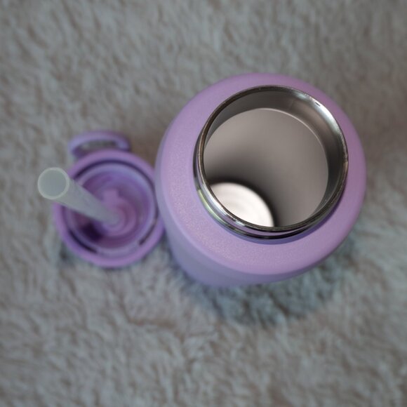 Ello Cooper Stainless Steel Water Bottle with Straw and Carry Handle, Lilac - Picture 11 of 11